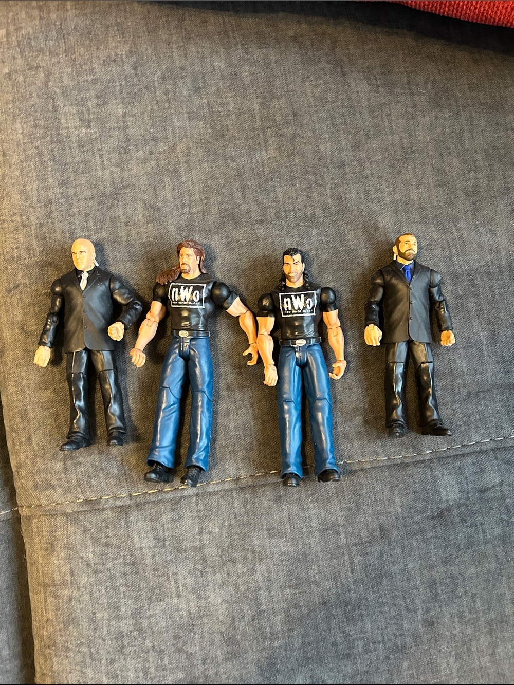 WWE Vintage NWO Black and Blue Wrestling Action Figurine Set